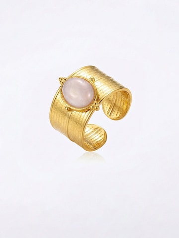 Nemomatheo Ring 'Opulenz – Großer Steinring' in Gold