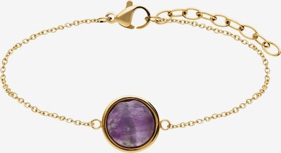 Lucardi Armband in gold / lila, Produktansicht