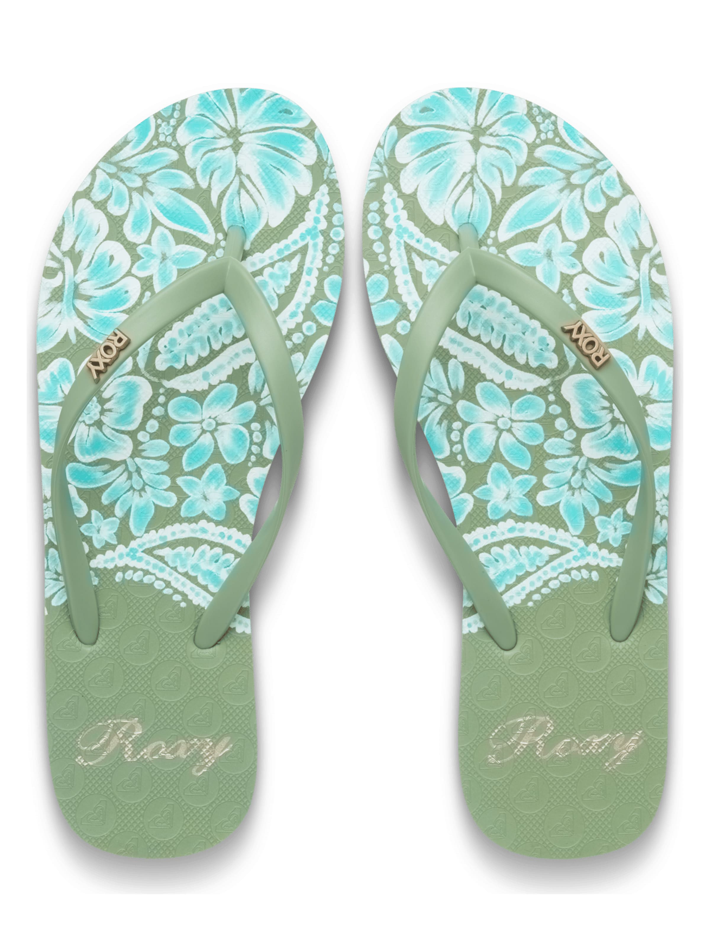 ROXY T-Bar Sandals in Green