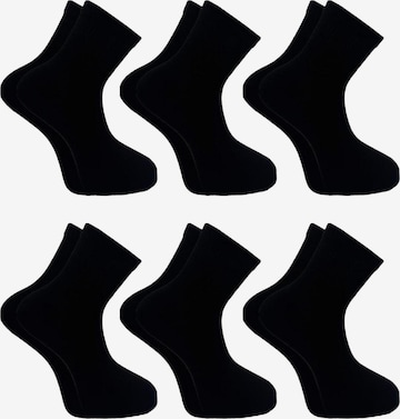 El Sueno Socks 'Quarter Sportsocken' in Black: front