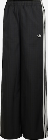 Wide leg Pantaloni di ADIDAS ORIGINALS in nero: frontale