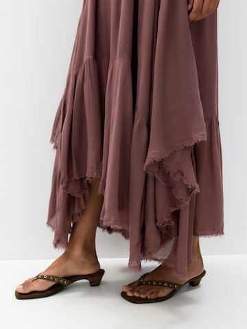 Pull&Bear Letnia sukienka w kolorze brązowy
