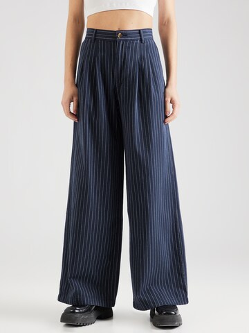 LEVI'S ® Wide Leg Laskoshousut 'Pleated Wideleg Trouser' värissä sininen: edessä