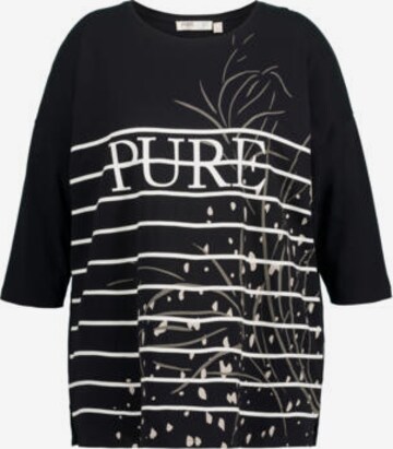 T-shirt oversize Ulla Popken en noir : devant