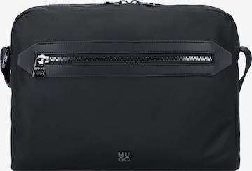 HUGO Red Laptop Bag in Black: front