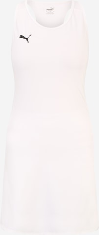 PUMA - Vestido desportivo 'TeamGoal' em branco: frente