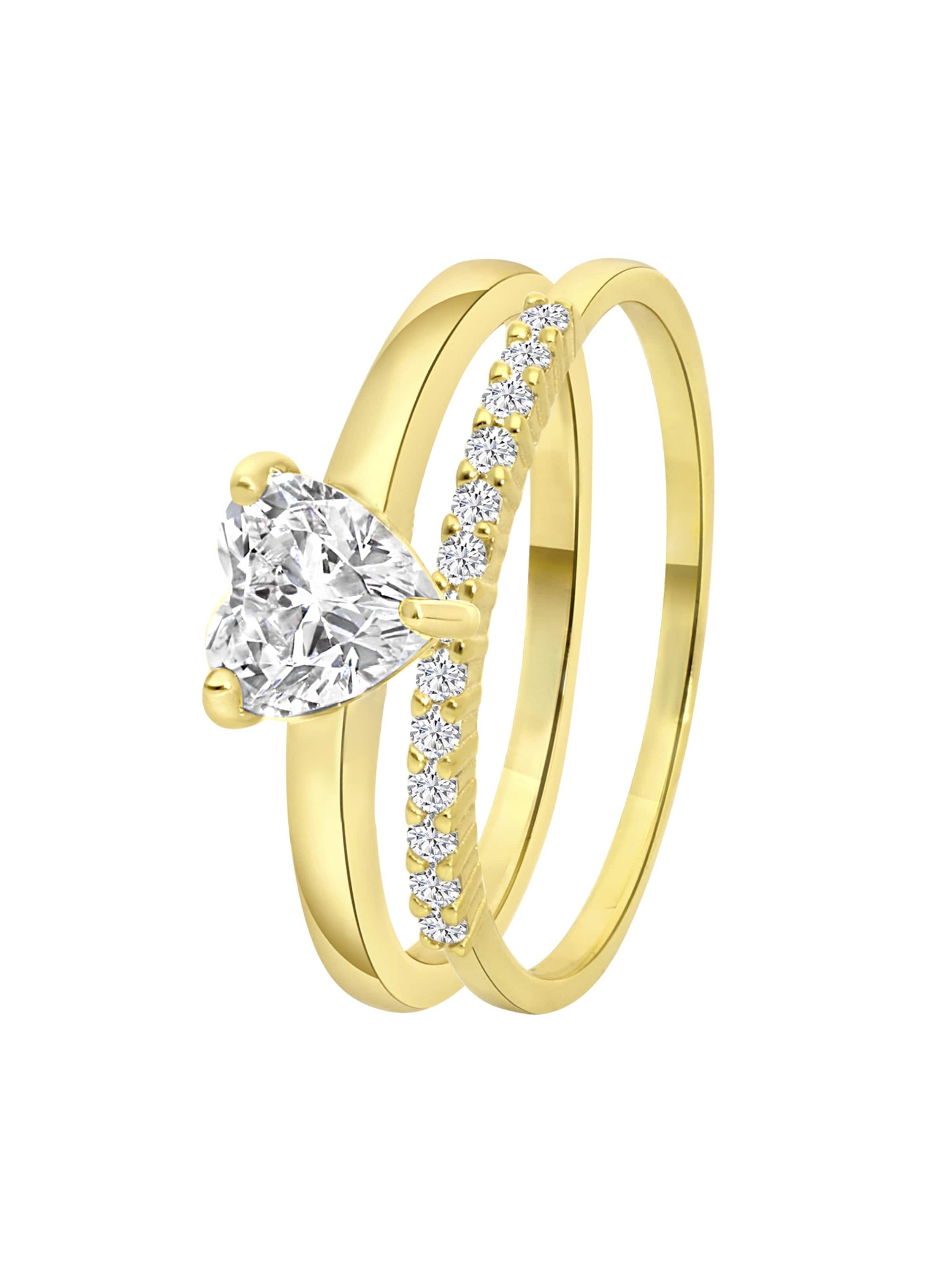 Lucardi Ring in Goud: voorkant