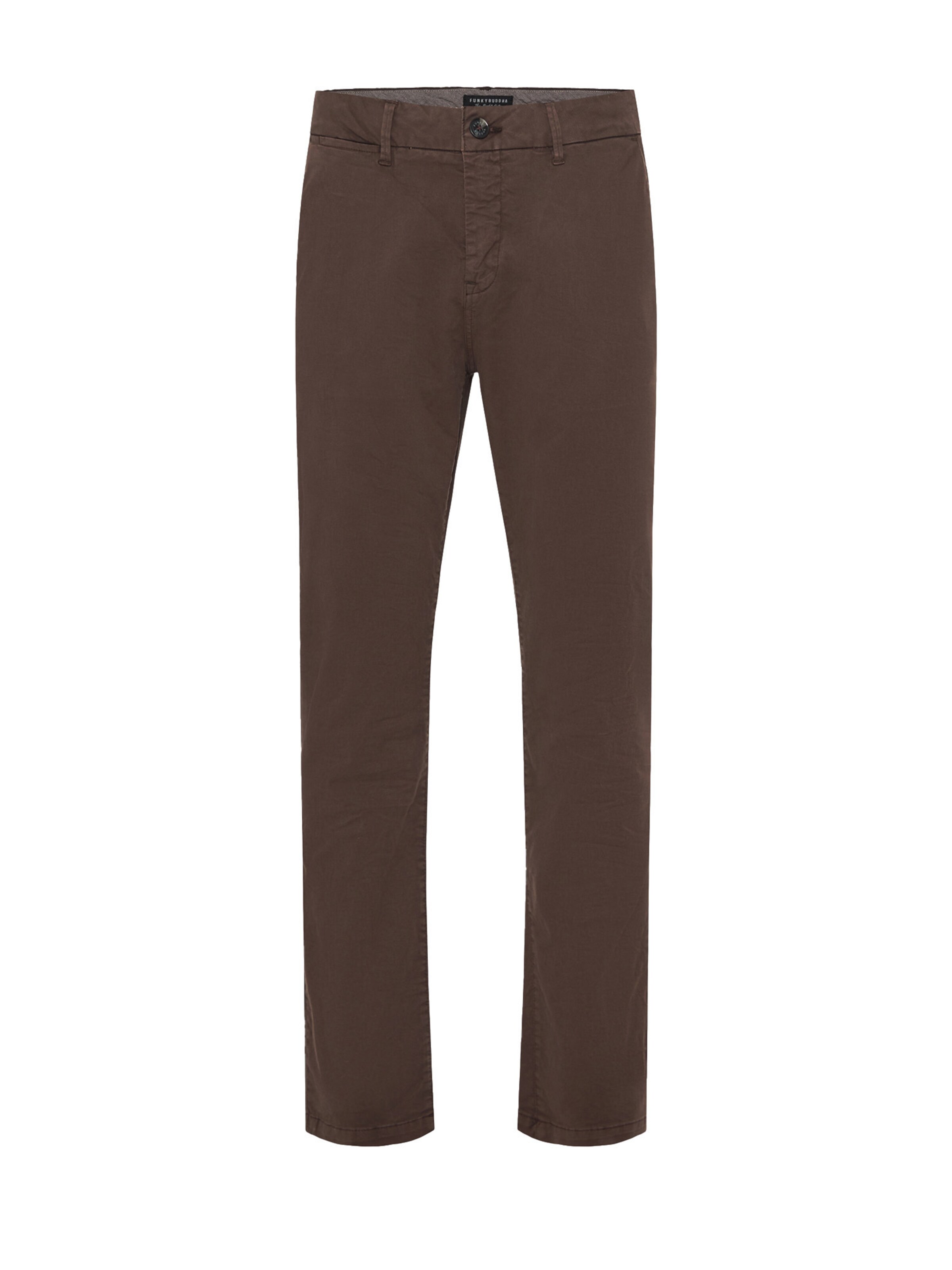 regular Pantaloni chino di Funky Buddha in marrone: frontale