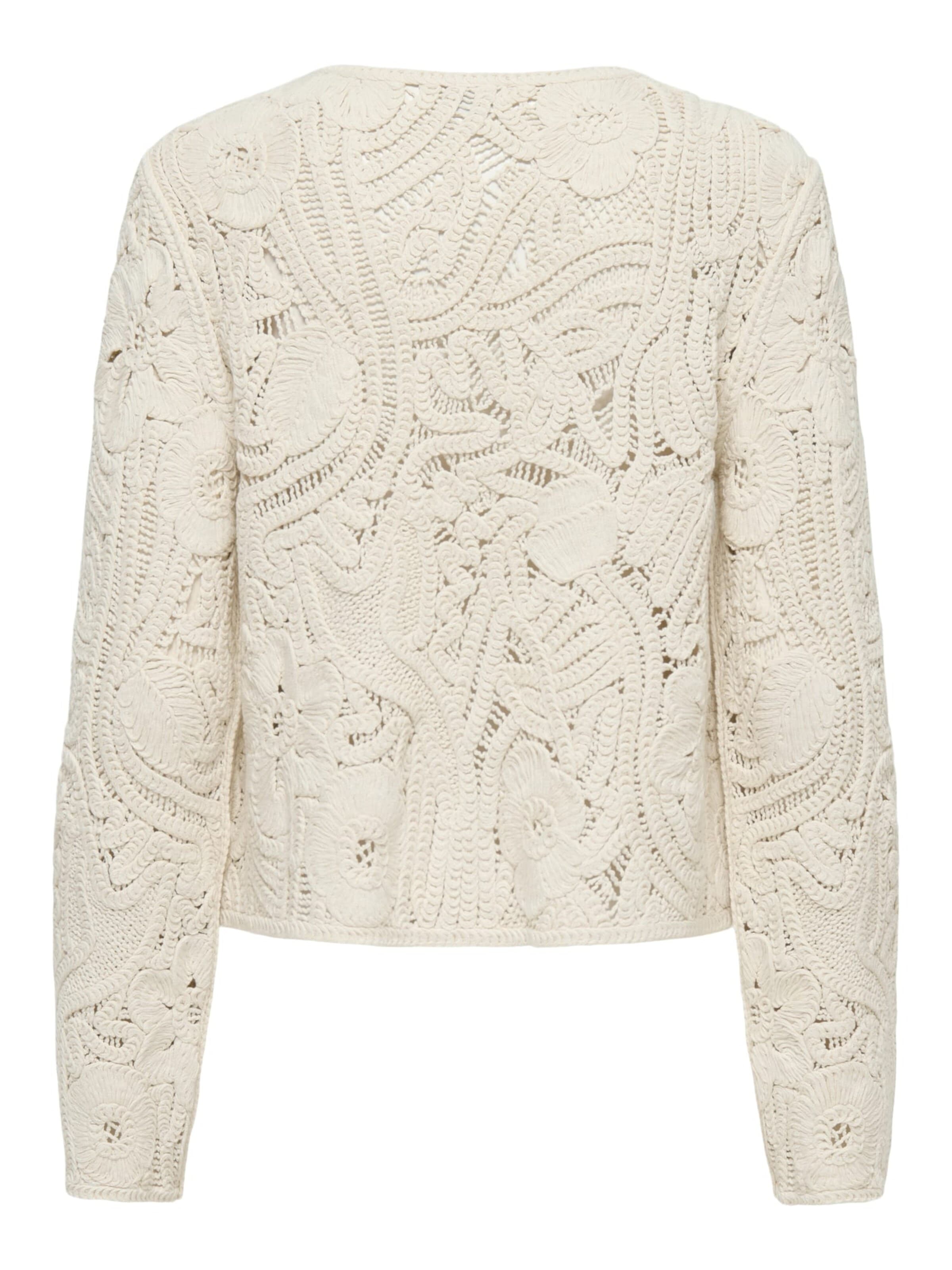 Jaqueline de Yong Gebreid vest 'Zanka' in Beige