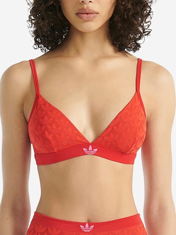 ADIDAS ORIGINALS Triangel BH ' Terrot Flex ' in Rood: voorkant