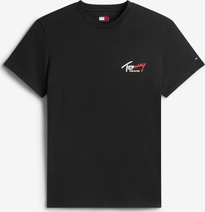 Tommy Jeans T-Shirt 'Signature Logo Slim' en XS en rouge / noir / blanc, Vue avec produit