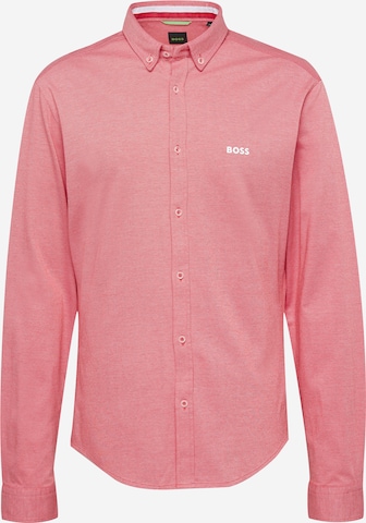 BOSS Green - Camisa 'BIADO' en rojo: frente