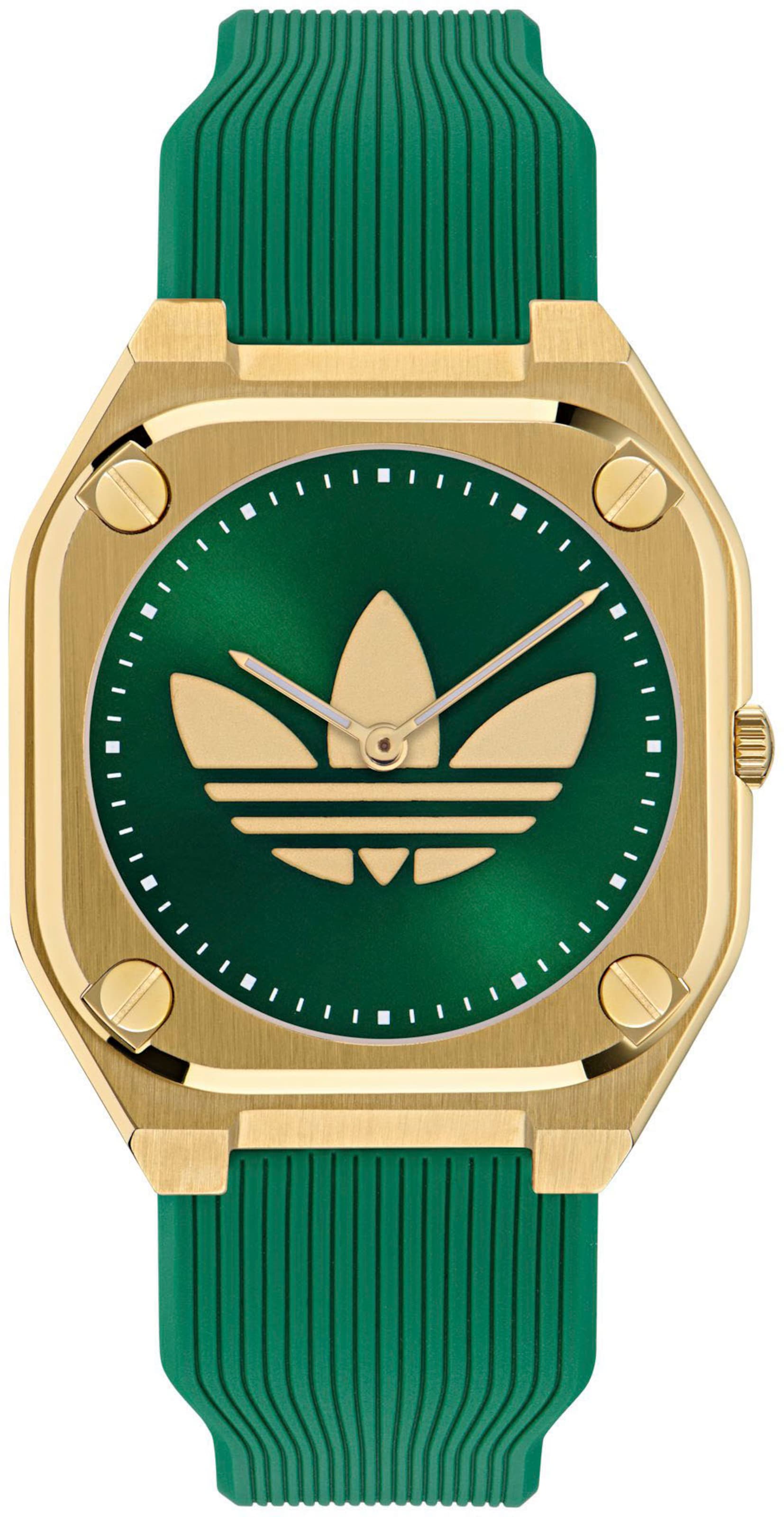 ADIDAS ORIGINALS Analog Watch in Green: front