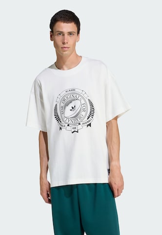 ADIDAS ORIGINALS Póló 'Adidas Originals & All Blacks' - fehér: elől