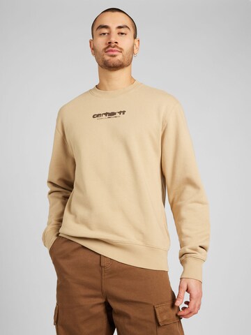 Carhartt WIP Sweatshirt 'Ink Bleed' in Bruin