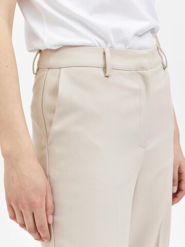 SELECTED FEMME Regular Pleated Pants 'Svale' in Beige