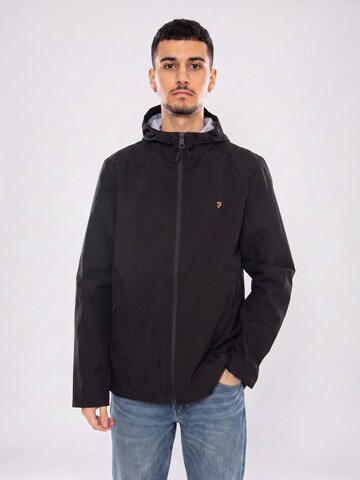 FARAH Kurtka przejściowa 'Rhodes Hooded Jacket' w kolorze czarny: przód