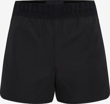 Jette Sport Regular Pants in Black: front