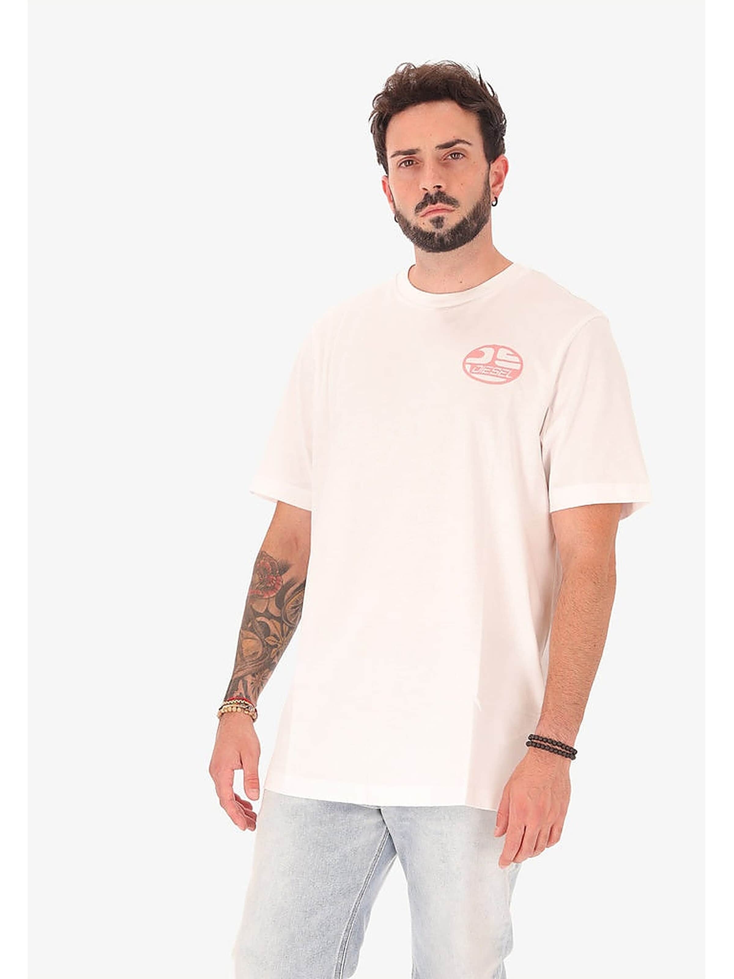 DIESEL Shirt 'A timeless classic, updated for today' in White: front