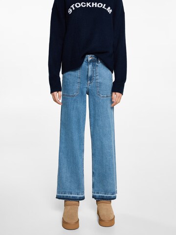 MANGO TEENLoosefit Traperice 'Utility5' - plava boja: prednji dio