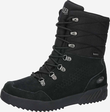 Brütting Snowboots 'Svenika' in Schwarz: Vorderseite
