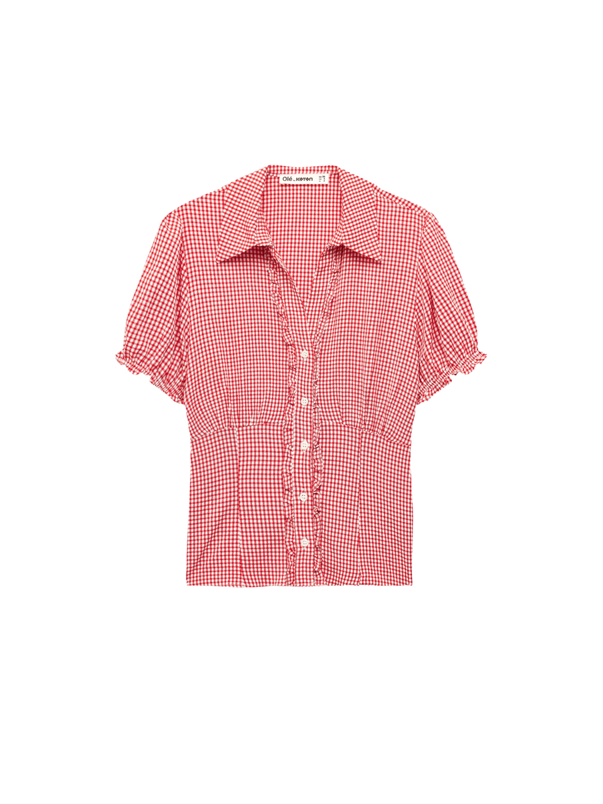 Koton Blouse in XS in de kleur Pink / Wit, Productweergave