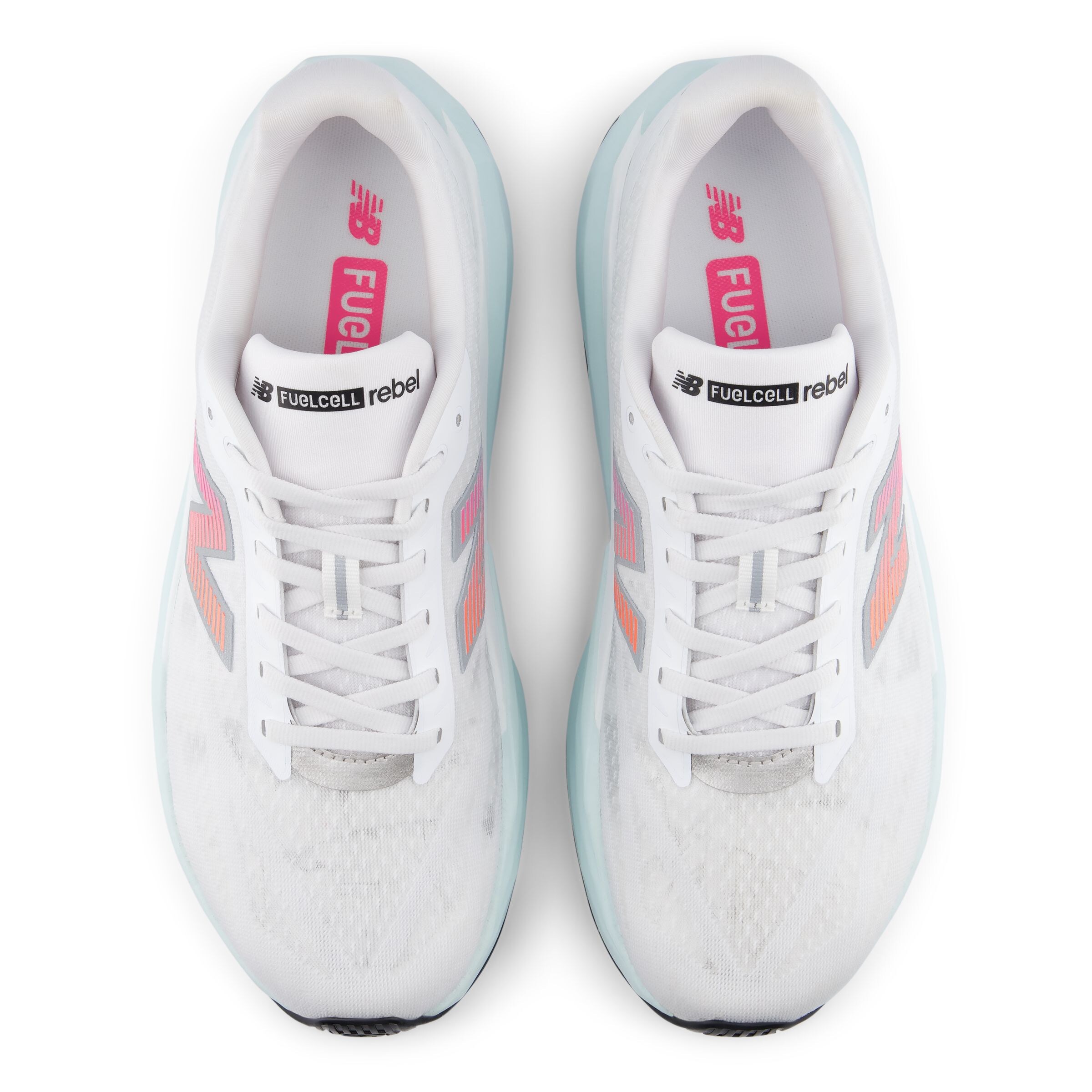Chaussure de course 'FuelCell Rebel v5' new balance en blanc
