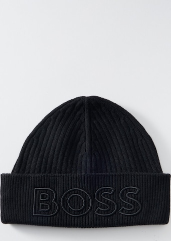 Bonnet 'Filogo' BOSS en noir : devant
