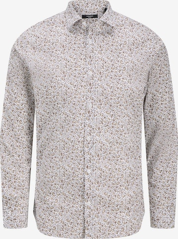 Chemise 'JPRBL A Black Pool' JACK & JONES en blanc : devant