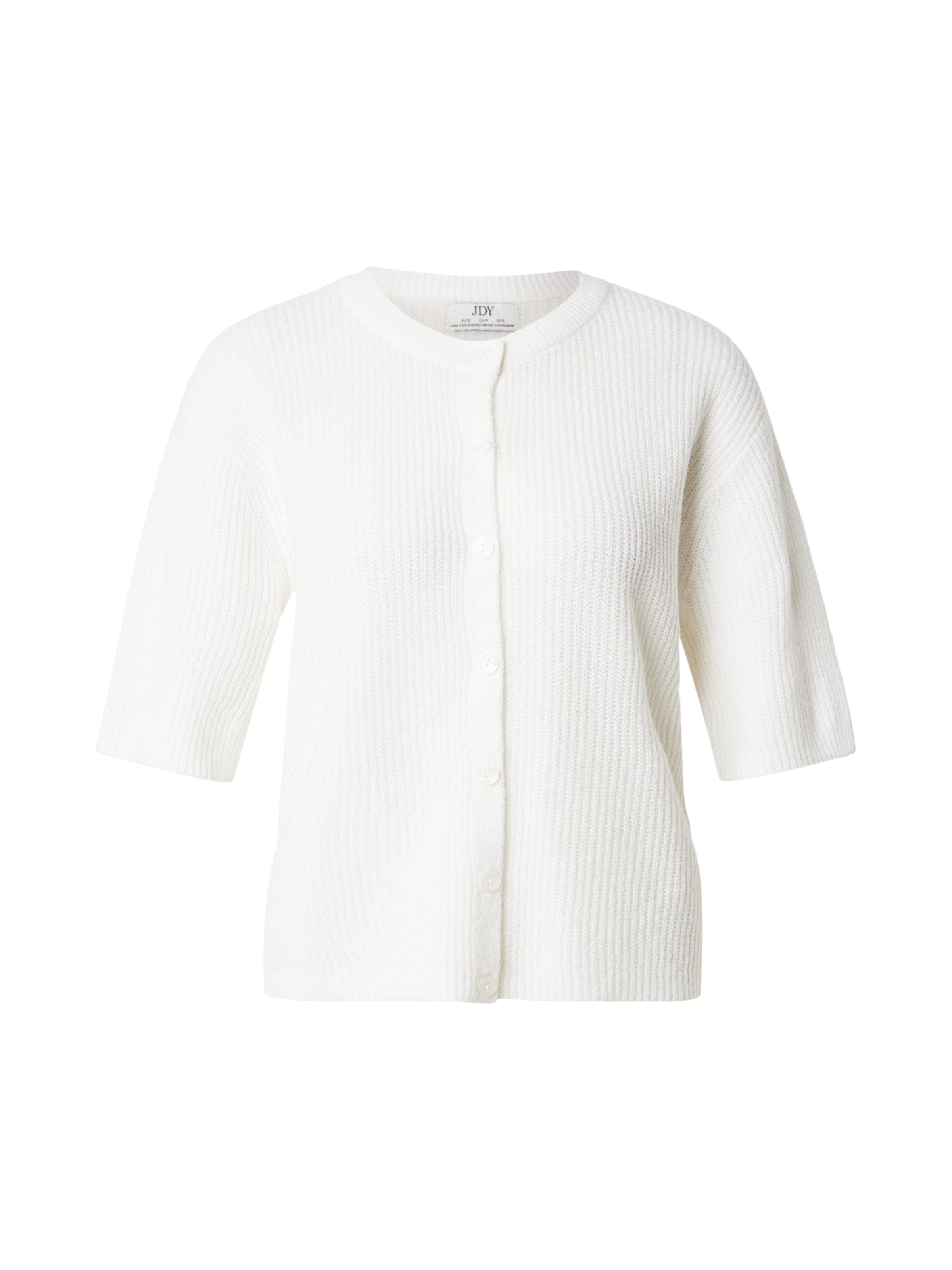 JDY Knit Cardigan 'JDYCatty' in White: front