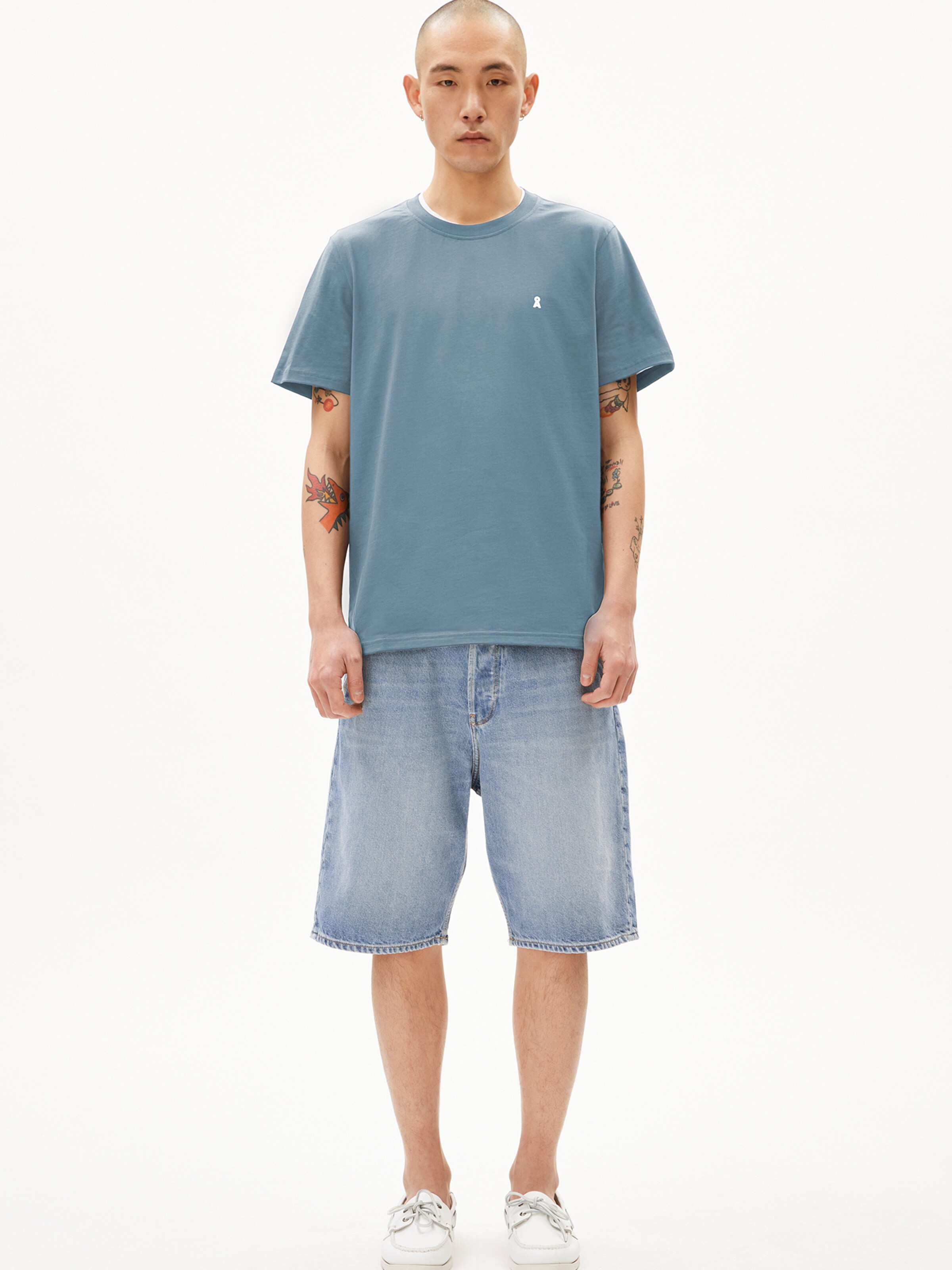 ARMEDANGELS T-Shirt LAARON in Blau: Vorderseite