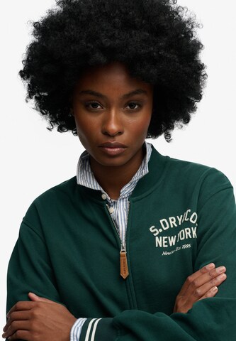 Superdry & Co Sweatvest in Groen