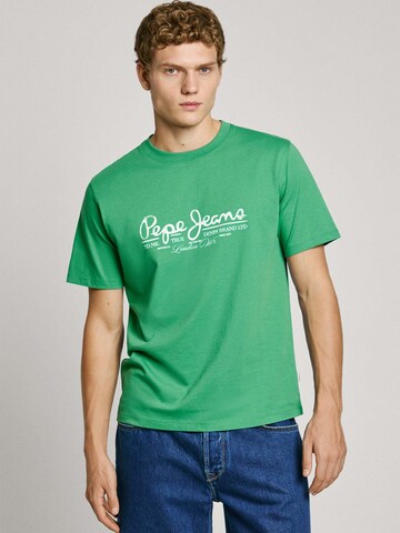 Maglietta ' DUMAS ' di Pepe Jeans in verde: frontale