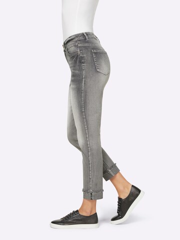 heine - Slimfit Calças de ganga em cinzento