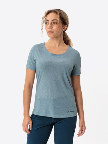 VAUDE Functioneel shirt 'Skomer II' in Blauw: voorkant