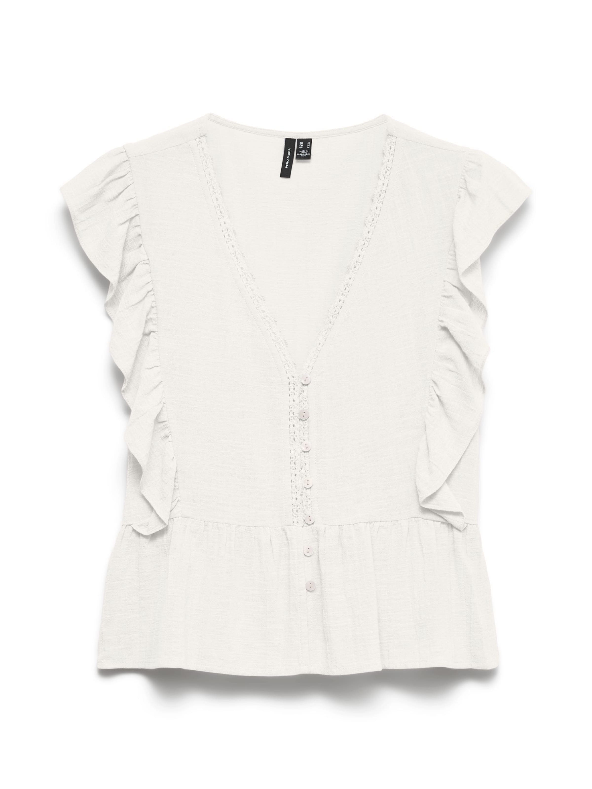 VERO MODA Bluse 'VMVido' i hvid: forside
