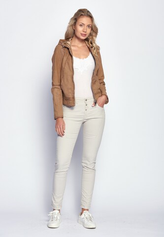 Maze Between-Season Jacket ' Donie ' in Brown