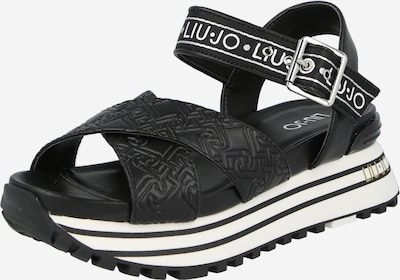 Liu Jo Sandales à lanières 'BA1081EX109' en noir / blanc, Vue avec produit