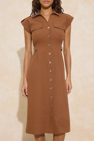 Robe-chemise Trendyol en marron
