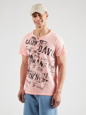 CAMP DAVID Shirt in Orange: front
