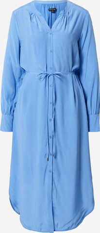 COMMA Košilové šaty – modrá: přední strana