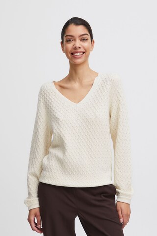 b.young Sweater 'Milo' in White: front