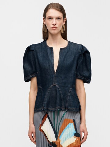 T-shirt 'BAYNOR' Munthe en bleu : devant