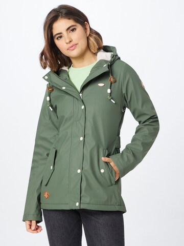 Ragwear Between-Season Jacket 'Marge' in Green: front