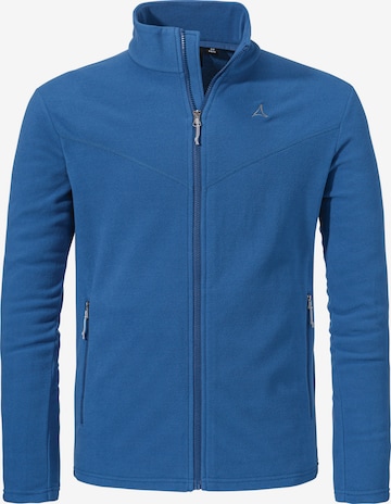 Veste en polaire fonctionnelle ' Hiking Fleece Jk Style Qutang ' Schöffel en bleu : devant