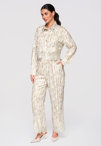 Ombre Blouse in Beige