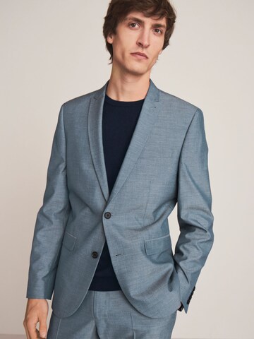 Coupe slim Veste de costume Next en bleu : devant