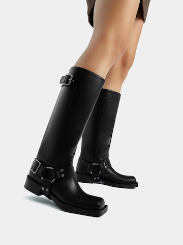 Pull&Bear Boots in Schwarz