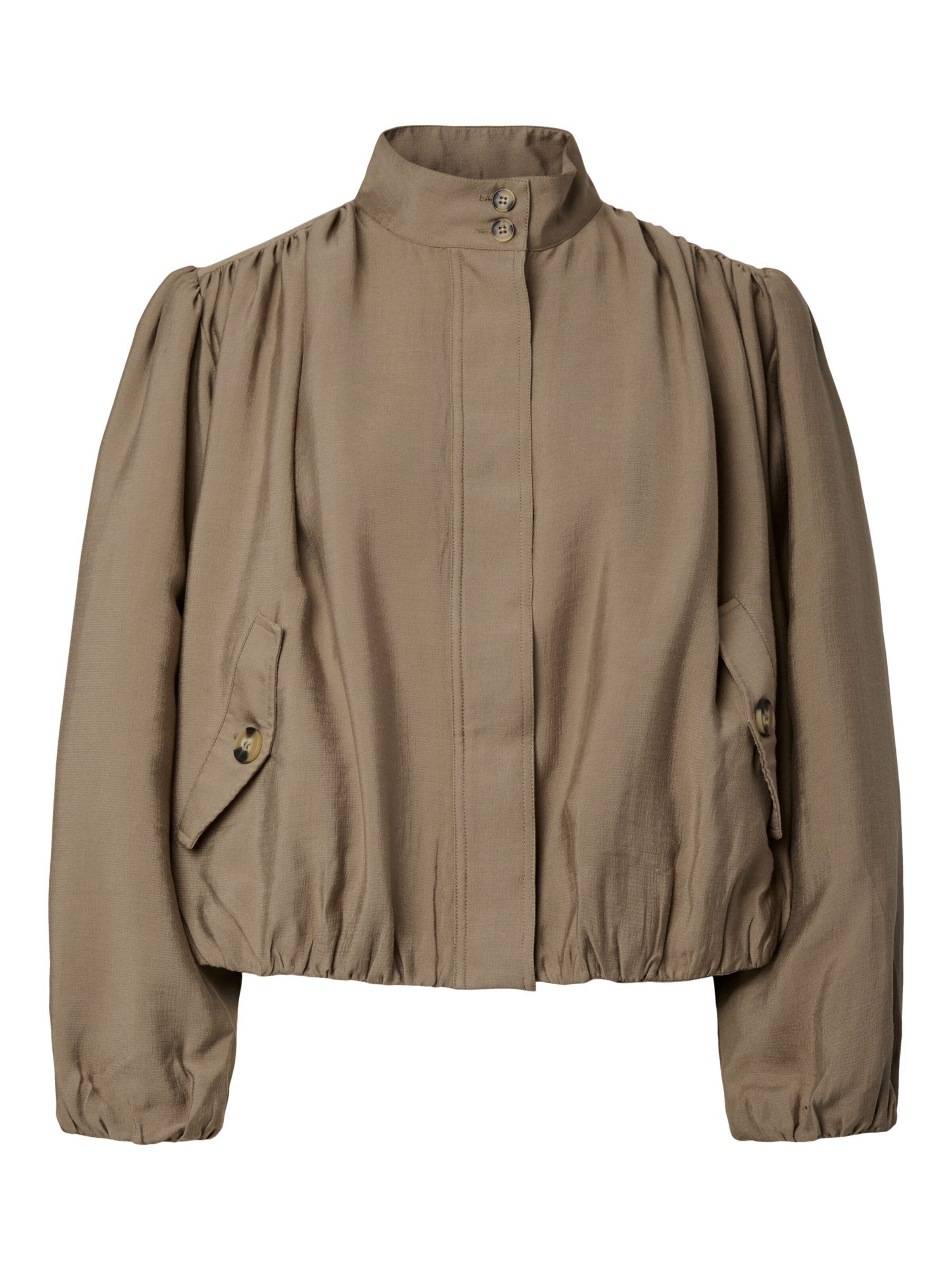 YAS - Chaqueta de entretiempo 'YASFeline' en beige: frente