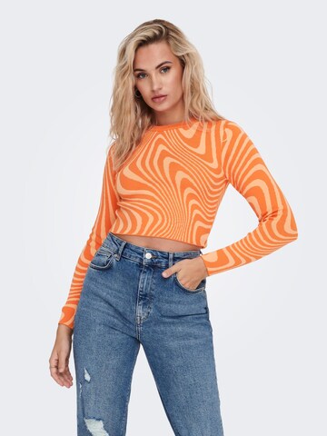 ONLY Sweater 'MILENA' in Orange: front